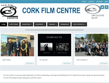 Tablet Screenshot of corkfilmcentre.com